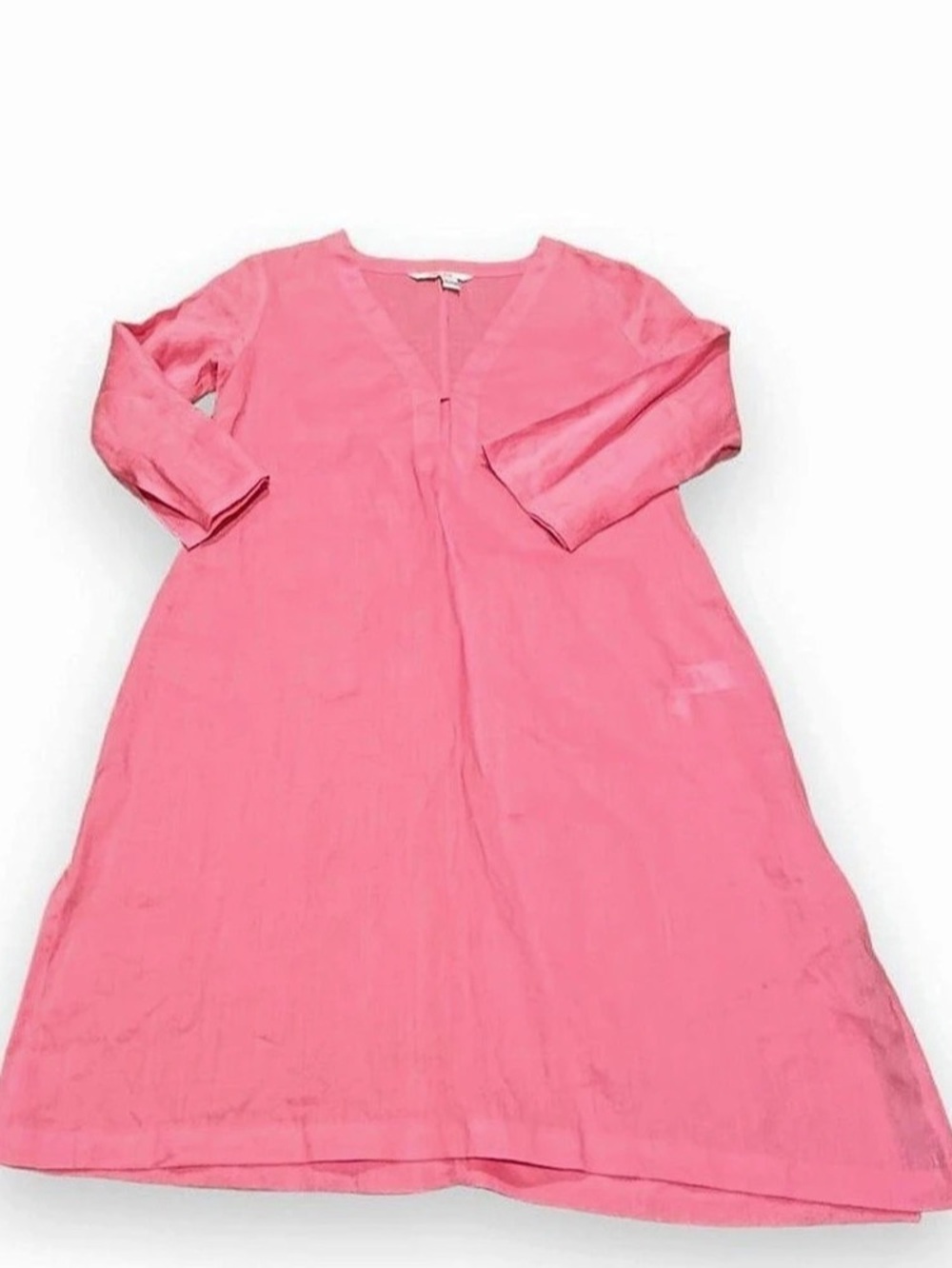 Zara Pink Ramie Mini Dress Like New